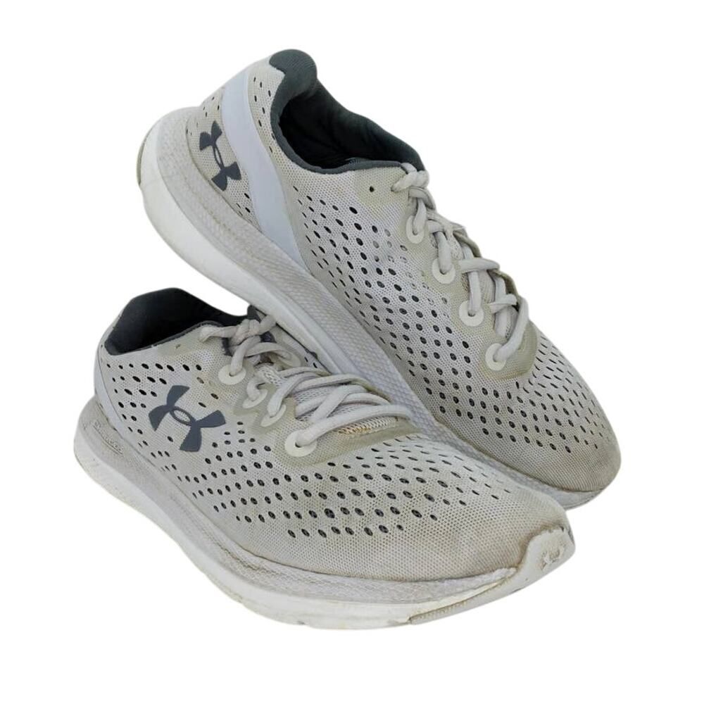 Under Armour Charged Impulse Women's Pre-owned Light Gray Running Sneakers-sz. 8